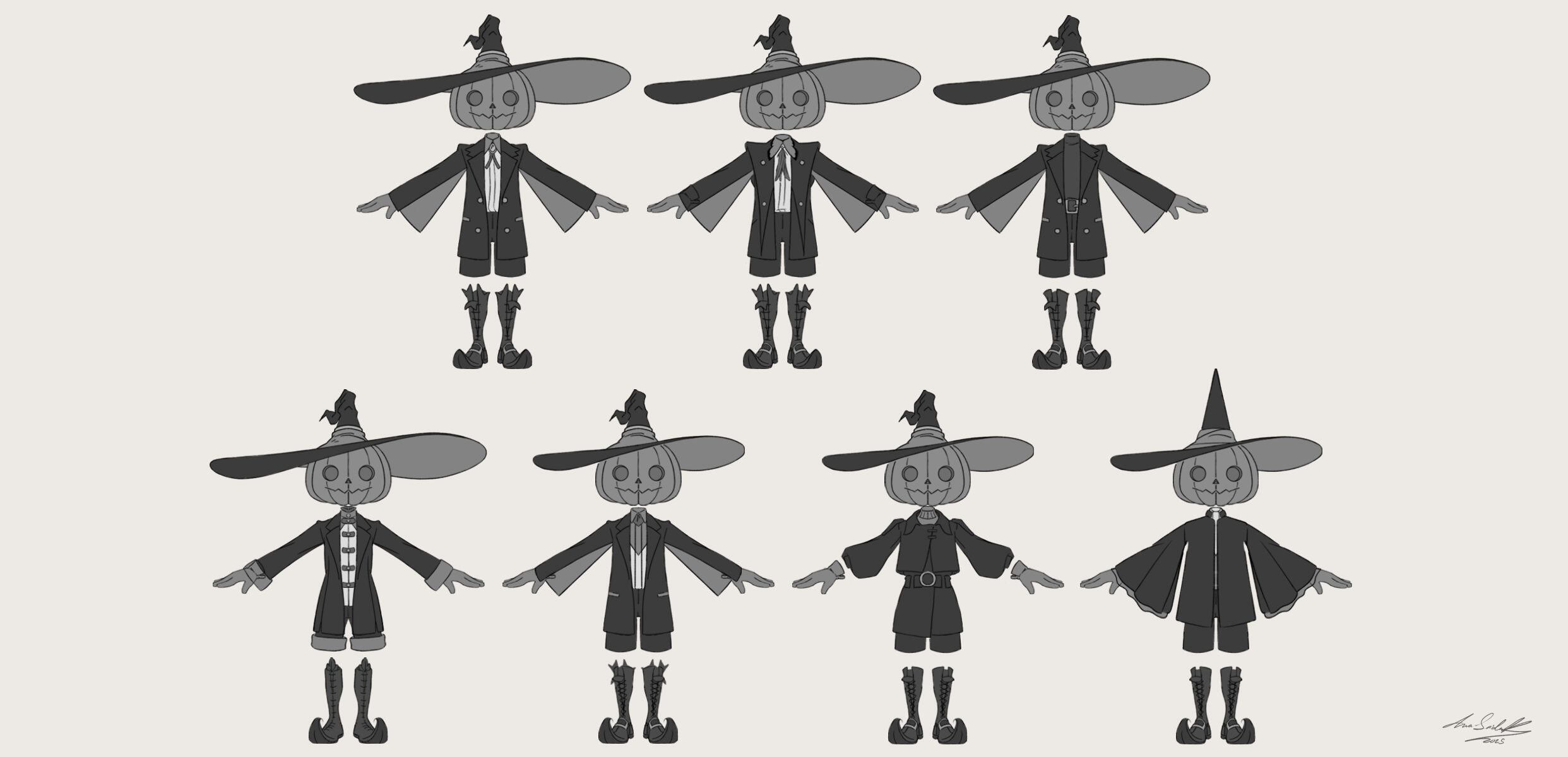 The costume's shape process